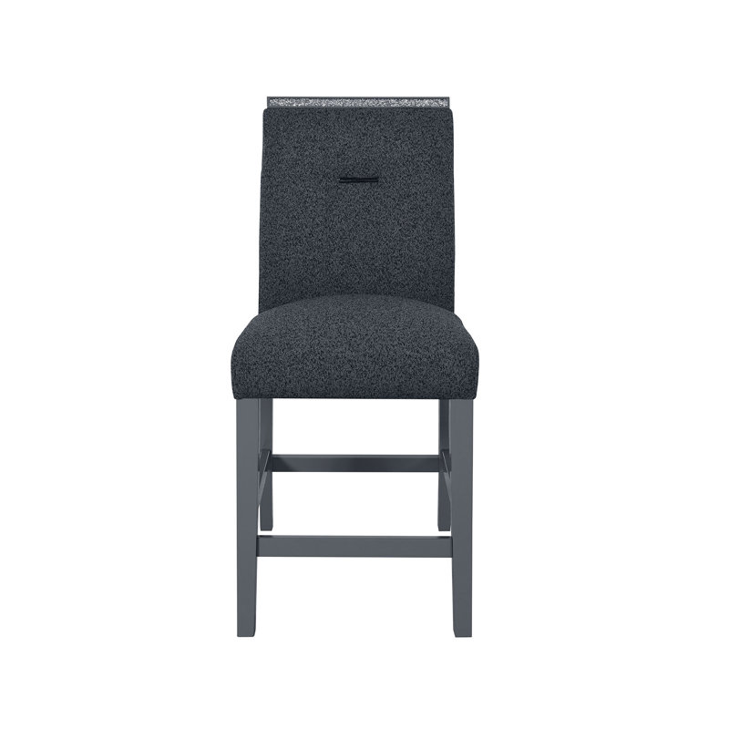 Ensemble de table et tabouret de bar ARIYA DARK GREY