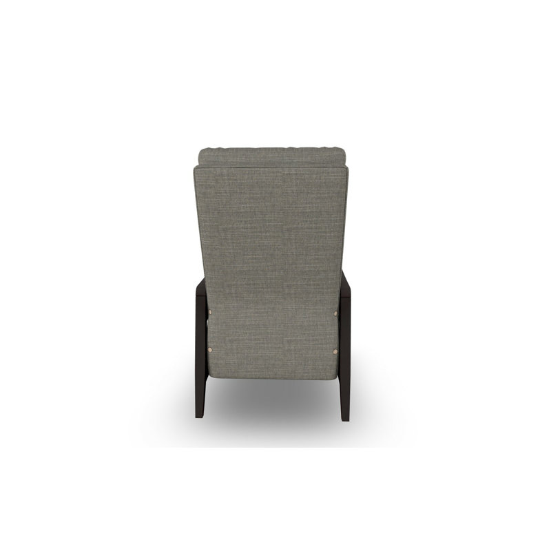 Modern High Leg Recliner, Slate, Espresso