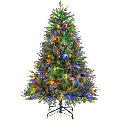 Lighted Artificial Pine Christmas Tree