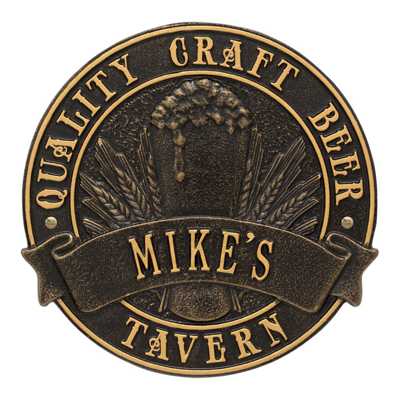 Quality Craft Beer Wall Décor, Black Gold, Yes