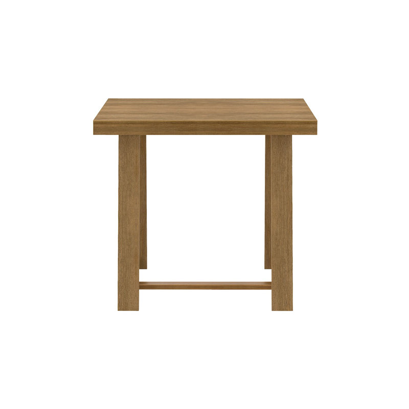 Selda   Solid Wood Dining Table, Pecan Wirebrush