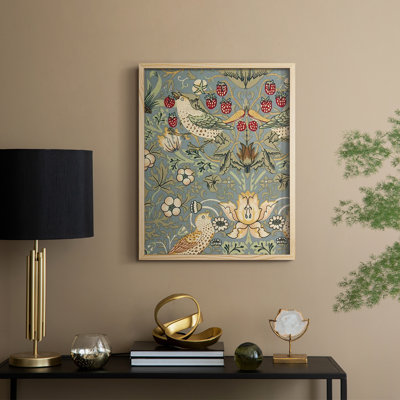 Reproduction abstraite vintage encadrée CLxxix - bois massif