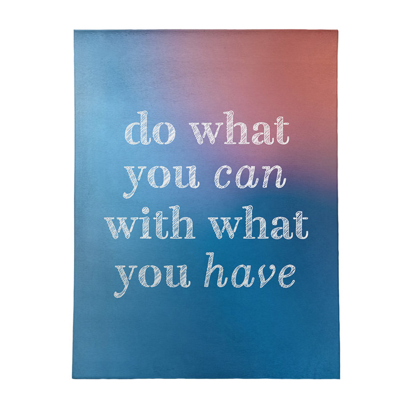 Quotes Chenille Indoor Rug, Rectangle 5' x 7'