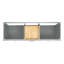 Meuble-lavabo double autoportant 66 po avec plateau en quartz Hamlet-94003732