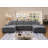 Upholstered Chenille Modular U-sectional Sofa Double Chaise, Two Oversized Ottomans-1163082876