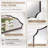 Anayalee Traditional Scalloped Rectangle Bathroom Vanity Mirror | Stainless Steel Frame-224855785-242732412