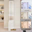 Armoire à miroir à DEL avec luminosité réglable, rangement multicouche-1347543835