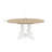 Versatile Oval Dining Table with Removable Leaf and Sturdy Trestle Base