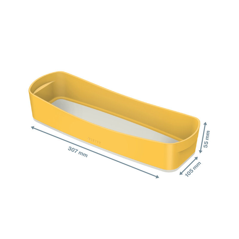Leitz Cosy Polysterene Decorative Bin, Yellow