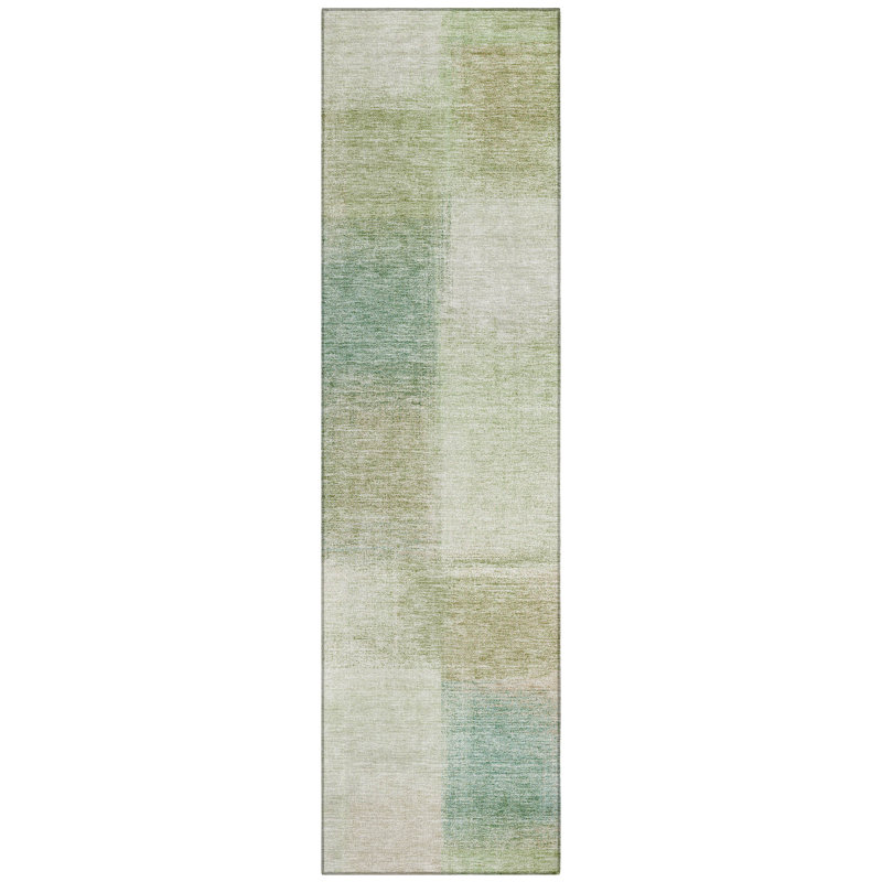 Neysa Washable Abstract Indoor / Outdoor Rug, Runner 2'3" x 7'6"