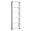 Modern White Bookshelf, 63.0 x 19.7 x 7.7 inches | 100% Melamine Coated Particle Board, Thickness: 0.7 inches | Numerous Shelves, Wall-Mountable, Stylish Storage Solution for Home & Office | Elegant Design-356111637