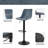 Pu Extra-tall Bar Height Bar Stools Swivel & Adjustable Height With Footrest-1458887511