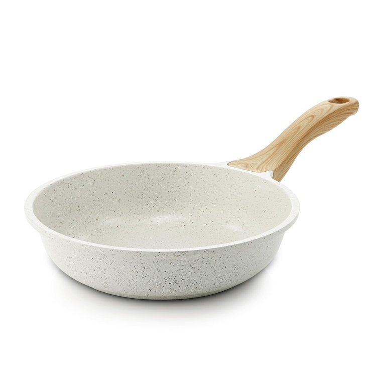 A Home Nonstick Ceramic Frying Pan Skillet, 8-Inch Omelet Pan, Healthy Non Toxic Chef Pan, White GGB0BZGZLKJ8