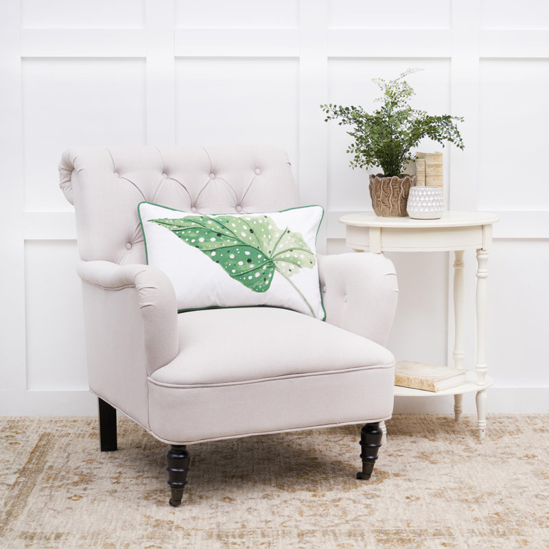 Begonia Leaf Throw Pillow