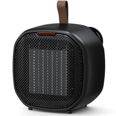 1200W Portable Small Ceramic Space Heater With Thermostat - Indoor Electric Mini Fan Heater, Overheat & Tip-Over Protection, Efficiently Heats Up To 200 Sq Ft For Office/Dorm/Desk
