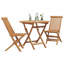 2 - Person Solid Wood Patio Dining Set Table,