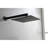 Matte Black Shower System With Rust- Construction Components: Head, Hand Shower, Hose, Valve Trim - And Stable, Wall Mounted Materials: Trim, Lever Handles, Niche