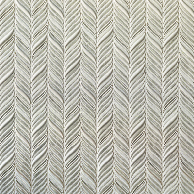 Carreau de mosaïque en céramique 1 "x 2" Divine Alula (0,85 pi. Ca. / feuille), Toundra