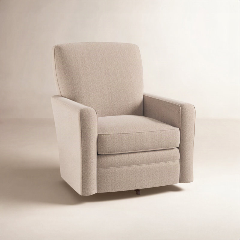 Fauteuil pivotant de 32 po Idana, Chenille performance sable 10 Beantown, Non
