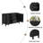 Sideboard With Wave Design - 3 Adjustable Shelves-1704850962