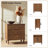 Kaybri Transitional 28"W Solid Paulownia Wood 4-Drawer End Table with Charging Station and Simple Assembly-348509889