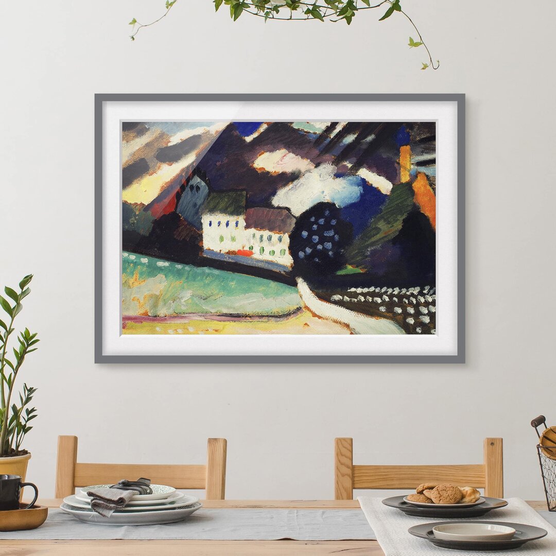 Gerahmtes Poster Schloss und Kirche von Wassily Kandinsky