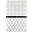 Trenza 1"x 7-7/8" Pencil Liner Wall Tile Trim in Nero