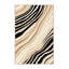 Tapis doux et moelleux à rayures modernes et contemporaines Adlai - reliure beige-564149464