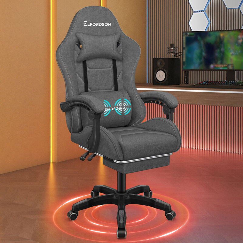 PC & Racing Game Chair, Dark Grey