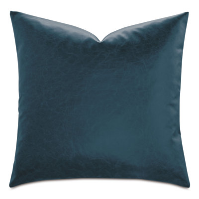 Nevin Vegan Leather Decorative Pillow Cover & Insert Square