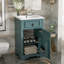 Meuble-lavabo de 20 pouces pour les petites salles de bain: structure en bois massif, lavabo en céramique et poignée en alliage d'aluminium avec charnières à fermeture douce et silencieuse, utilisation quotidienne avec rangement intelligent-976036289