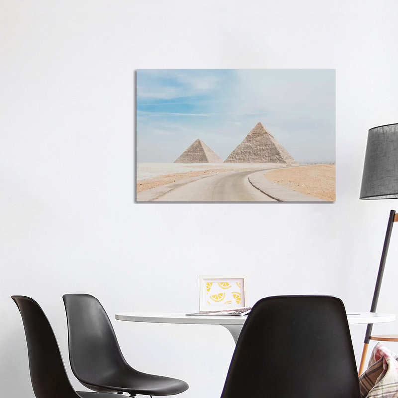 Pyramids Of Egypt by Luke Anthony Gramme - Wrapped Canvas Print, 101.6 cm H x 66.04 cm W x 3.175 cm D