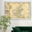 Antique Map of America II - reproduction d'art sur toile encadrée-612825265-612825267