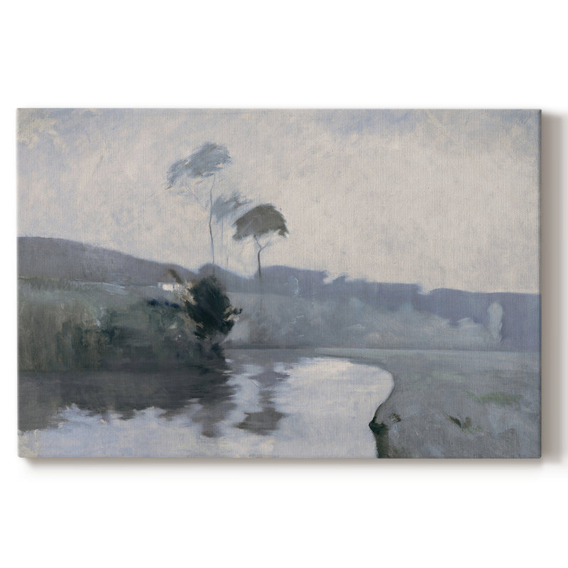 Paysage rétro -DCCL XXVI, H 33 po x l 49 po x P 1,5 po, Toile tendue