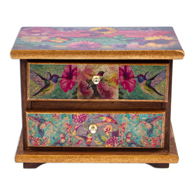 Aadilynn Handmade Solid Wood Jewelry Box