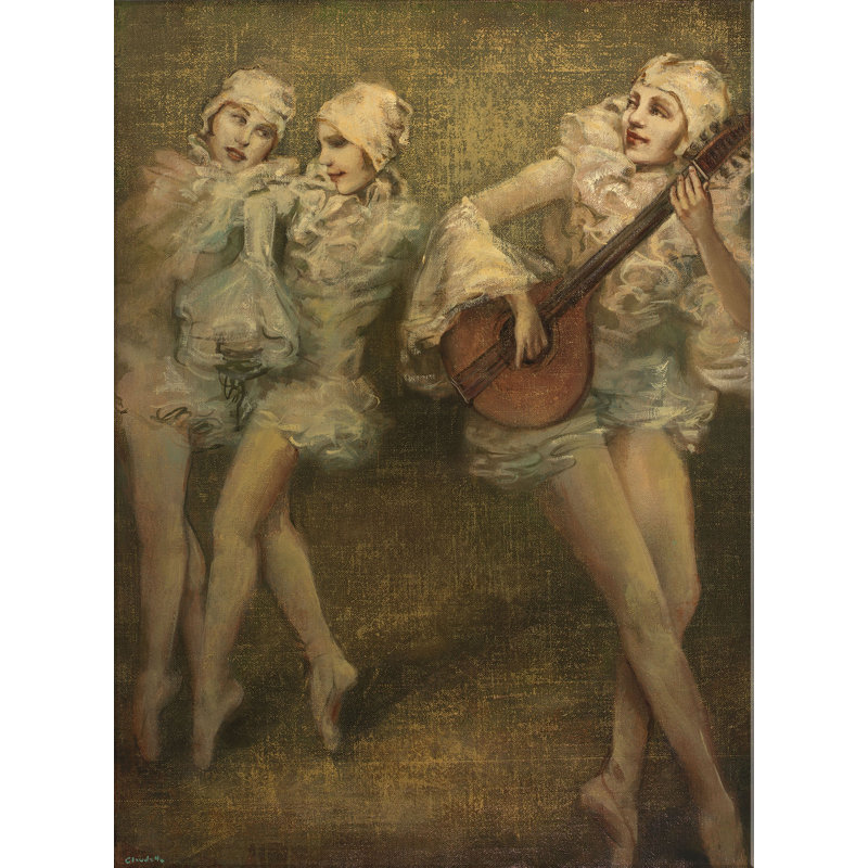 Chanson et danse par Claudette - peinture sur toile tendue