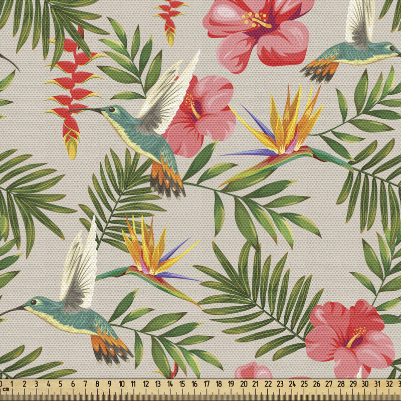 Tissu hibiscus Ambesonne, l 58 po x L 108 po