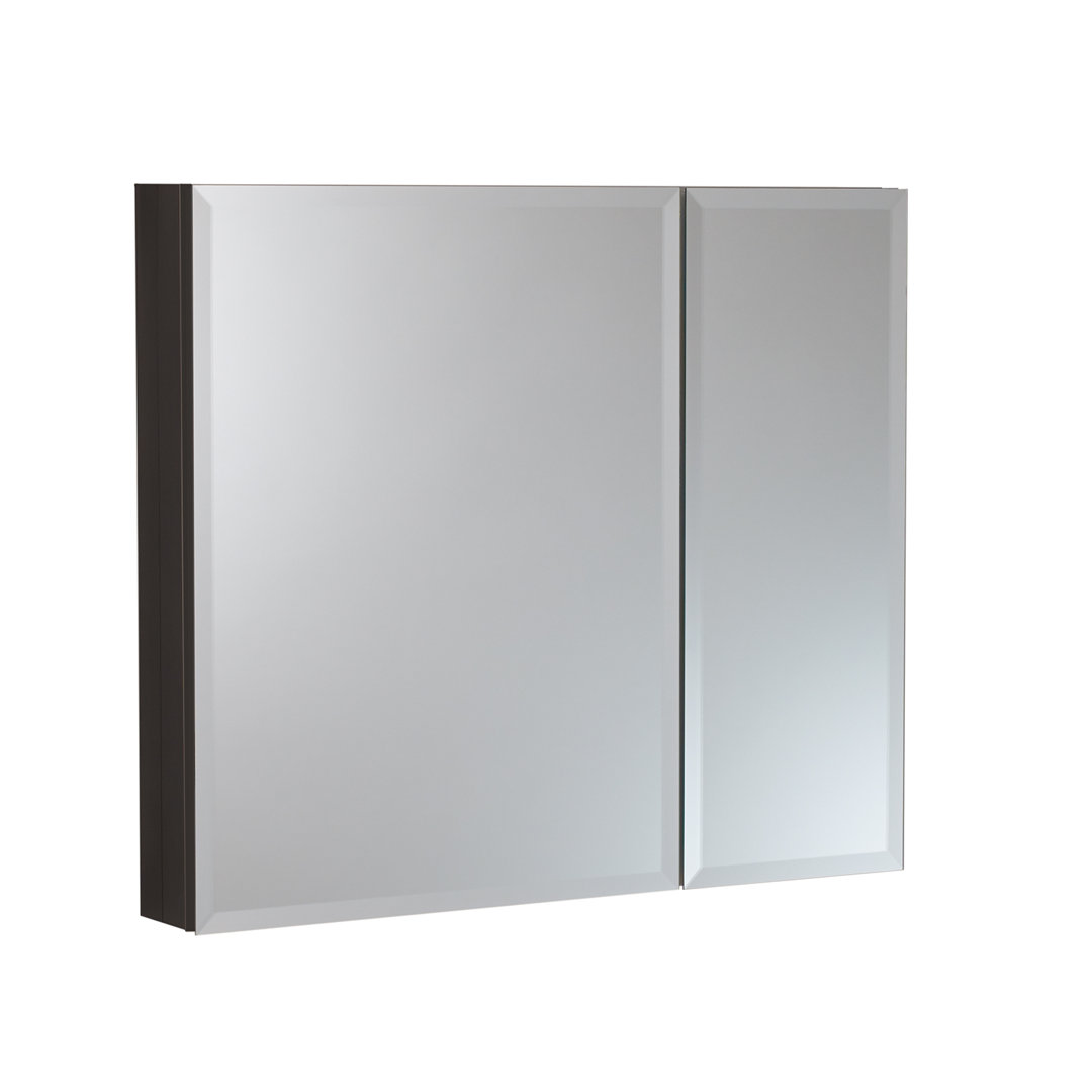 30" x 26" Recessed or  Surface Mount Frameless 2 Door Medicine Cabinet with 2 Adjustable Shelves Craft + Main 