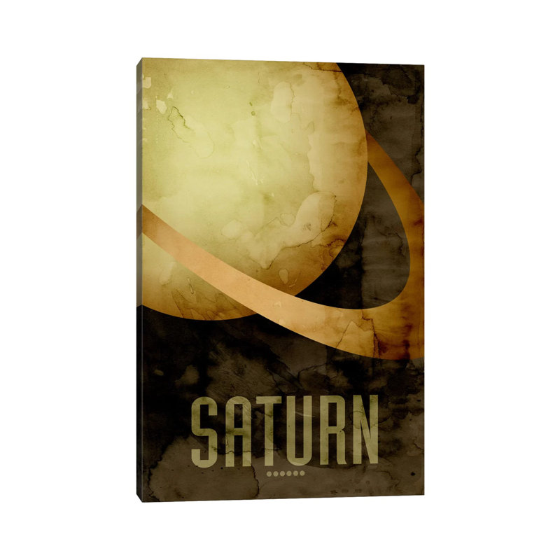 The Planet Saturn by Michael Tompsett - Wrapped Canvas Print, 101.6 cm H x 66.04 cm W x 3.175 cm D