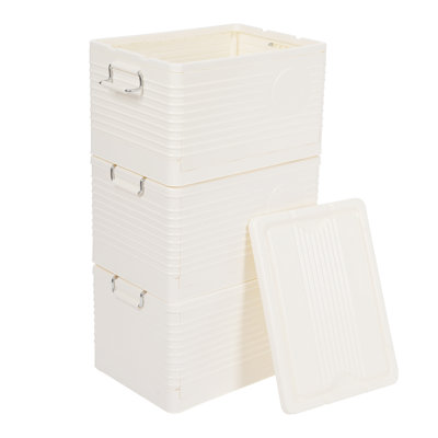 Folding Storage Bins, Stackable Storage Bins For Clothes, Storage Container