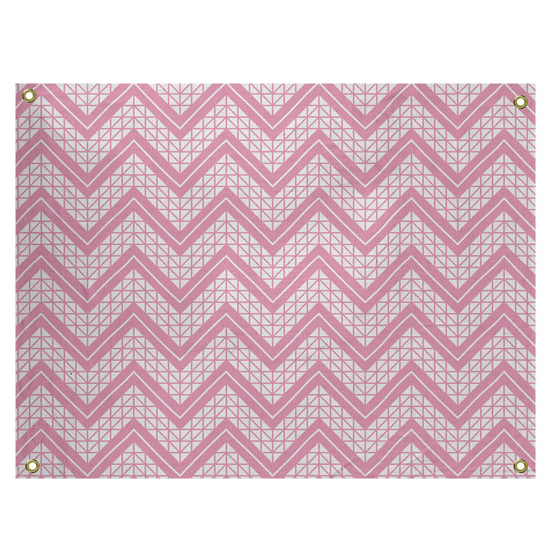 Tapisserie Stephenie, H 59 po x l 80 po, Rose / Gris
