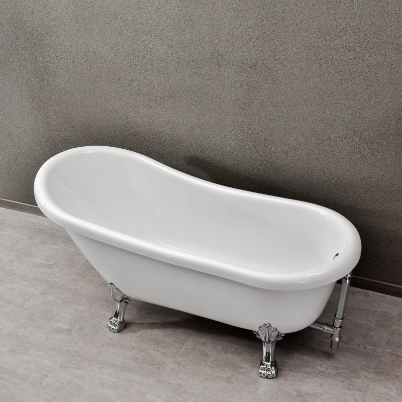 Baignoire sur pattes 67 "x 30", Chrome