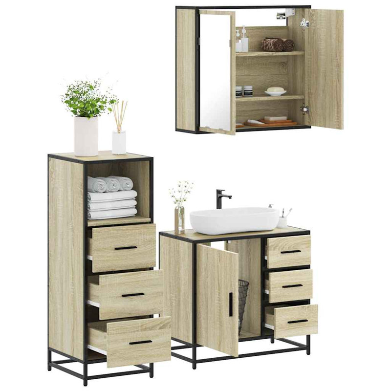 Bathroom Furniture Suite, Sonoma Oak
