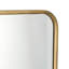 Ismerie Rectangle Brass Beveled Mirror