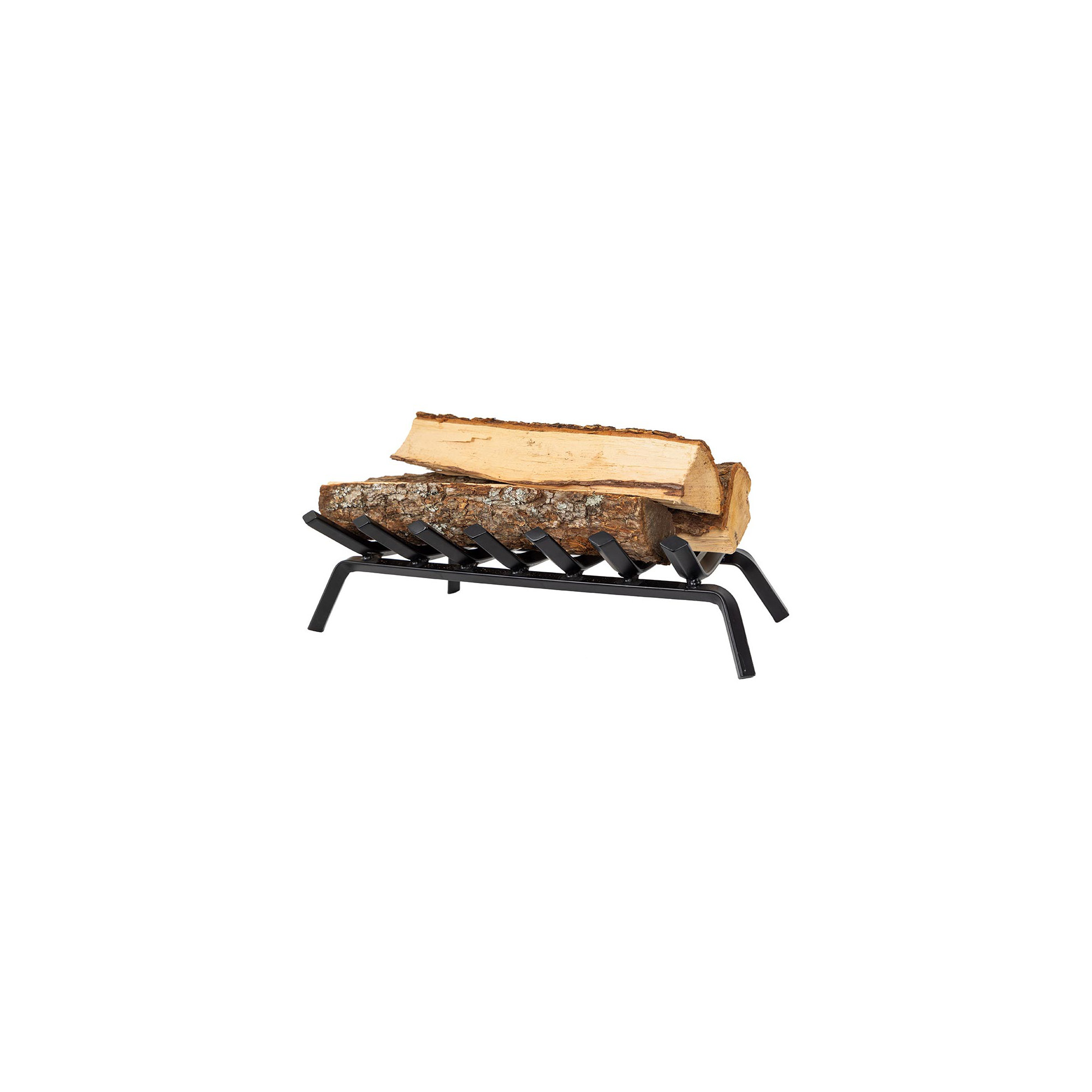 Country Living Steel Fireplace Log Grate, 7.50" H x 22.25" W x 11.25" D