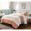 Courtepointe réversible 6 pièces 6 pièces, 2 taies décoratives, 3 coussins décoratifs-125074072-125074077