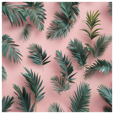 Coussins verts Green Palm Leaves