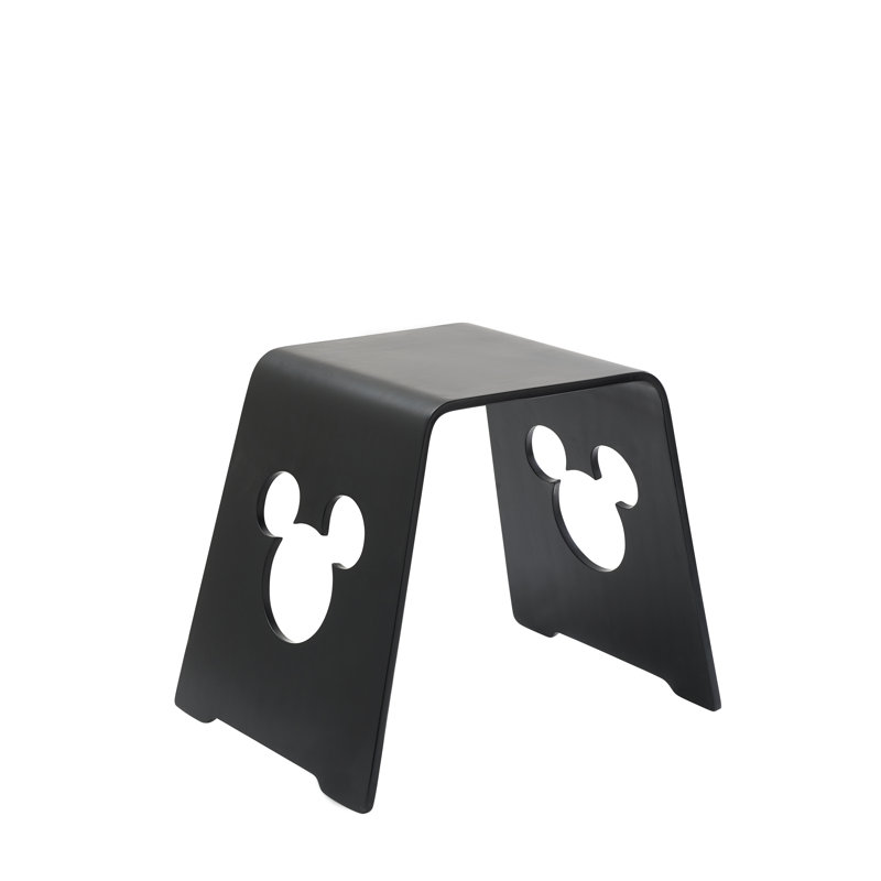 Disney Mickey Mouse Solid Wood Stool, Black