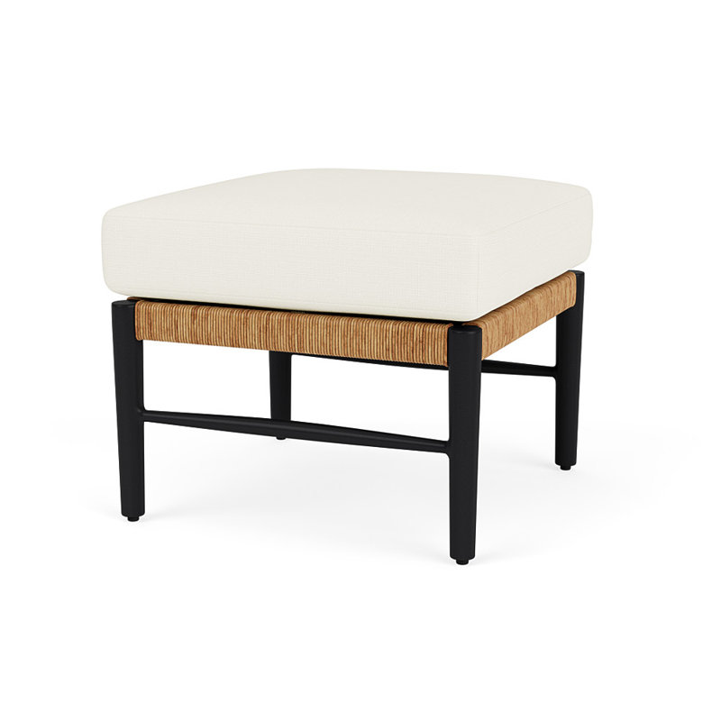 Galloway Outdoor Ottoman, Sailcloth Salt