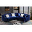 Velvet Curved Sofa-88680970